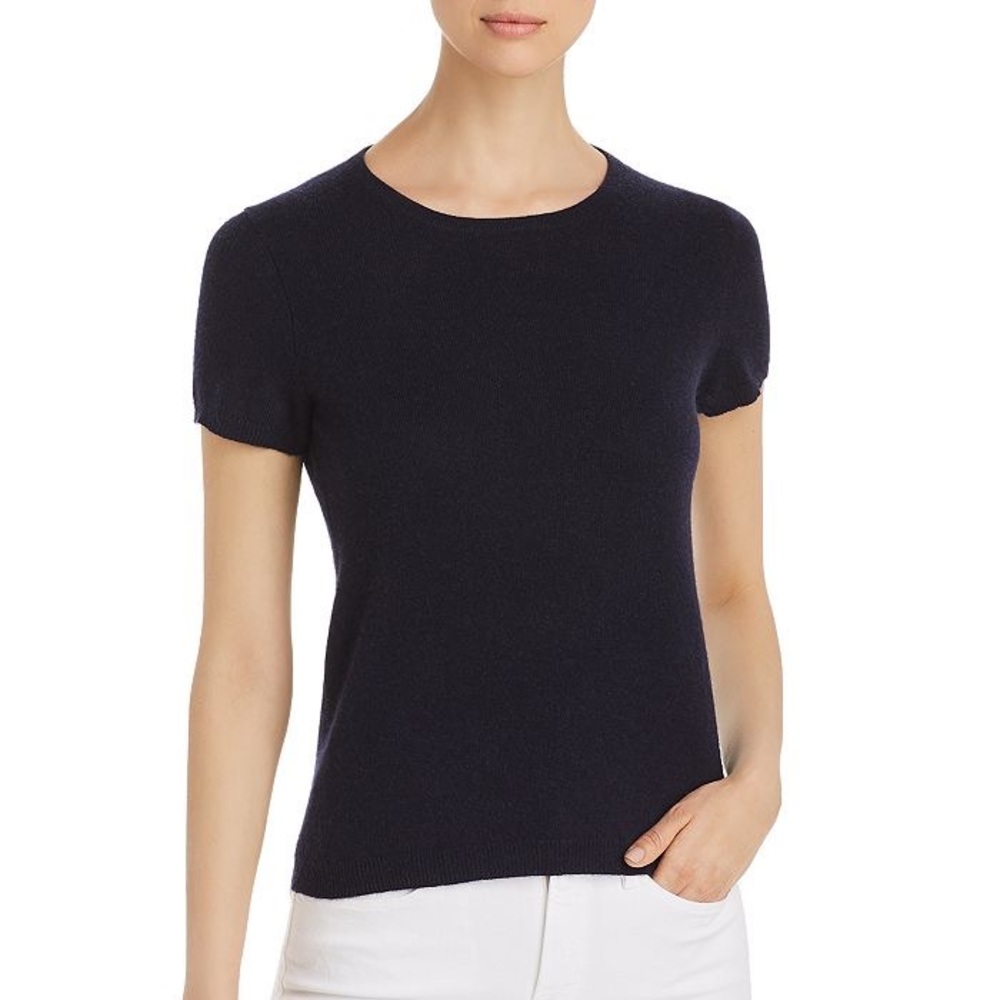 C by Bloomingdale’s black cashmere sweater